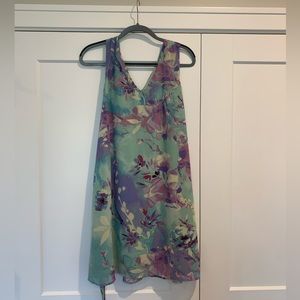 Staccato Floral Flowy Dress